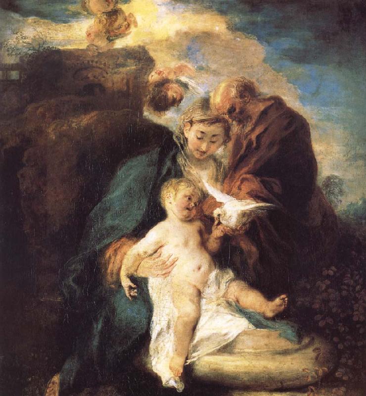 Jean antoine Watteau The rest in the flight to Egypt oil painting picture